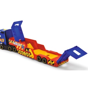 Set Dickie Toys Rescue Transporter 40 cm cu camion, masina, elicopter si accesorii - Img 12