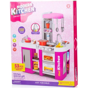 Set jucarie Chipolino Kitchen 72,5 cm cu sistem de curgere apa, lumini, sunete si 53 accesorii - Img 9