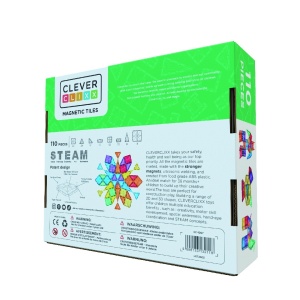 Set magnetic de construit Inventiv 110 piese, Cleverclixx - Img 2