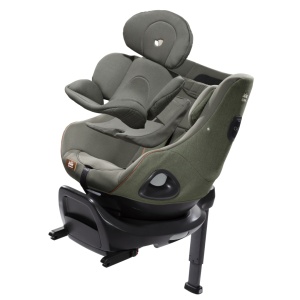 Set scaun auto rotativ i-Size Joie i-Harbour Signature Pine, 40-105 cm + Baza i-Size i-Base Encore, testat ADAC si certificat R129 - Img 2