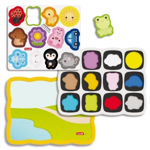 Smart Puzzle Quercetti - Primele culori si cuvinte - Img 2