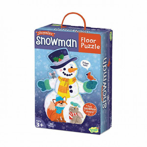 Snowman, puzzle de podea in forma de om de zapada