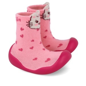Sosete antiderapante pentru copii 251321-A, pisicuta