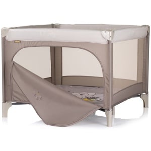 Tarc de joaca pliabil Chipolino Pop Up Bear beige - Img 2