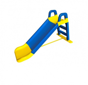 Tobogan pentru copii, 140 cm albastru/galben - Img 1