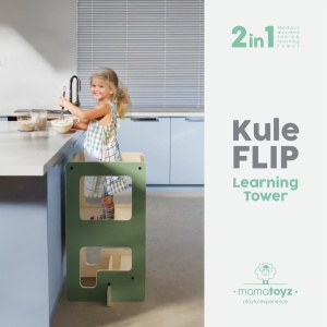 Turn de invatare Mamatoyz Kule Flip, Mint, MamaToyz