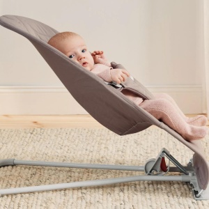 BabyBjorn - Balansoar Bliss Sand Grey din tesatura matlasata cu aspect Clasic - Img 4