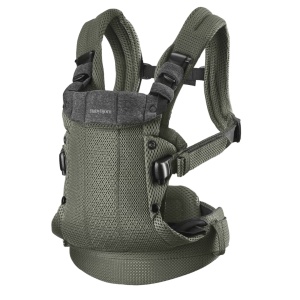 BabyBjorn - Marsupiu anatomic cu multiple pozitii de purtare colectia Harmony, 3D Mesh, Dark Green - Img 3