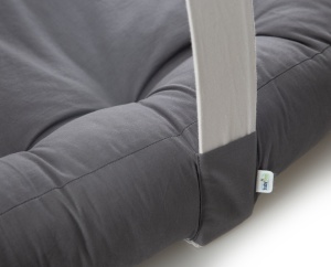 Babynest cu bara de jucarii, BabyJem, antracit