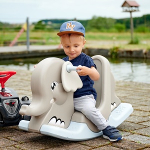 Balansoar Big Rocking Elephant grey - Img 2