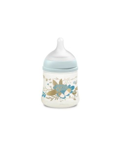 Biberon 150 ml tetină fiziologică SX Pro cu debit lent Albastru Gold Premium - Img 2