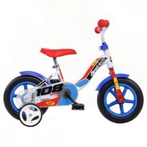 Bicicleta copii Dino Bikes 10' 108 Sport alb si albastru - Img 1