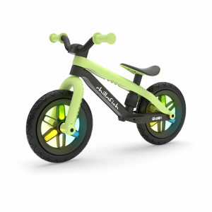 Bicicleta de echilibru, Chillafish, BMXie Glow, Cu spite luminoase, Cu sa reglabila, Greutatate 3.8 Kg, 12 inch, Pentru 2 - 5 ani, Pistachio - Img 1