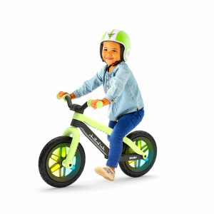 Bicicleta de echilibru, Chillafish, BMXie Glow, Cu spite luminoase, Cu sa reglabila, Greutatate 3.8 Kg, 12 inch, Pentru 2 - 5 ani, Pistachio - Img 2