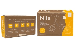 Bicicleta fara pedale Nils, Skiddou, Galben