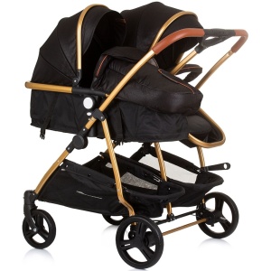 Carucior gemeni Chipolino Duo Smart 2 in 1 obsidian gold - Img 2