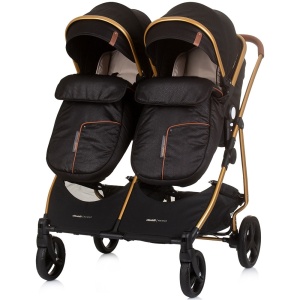 Carucior gemeni Chipolino Duo Smart 2 in 1 obsidian gold - Img 7
