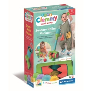 Clementoni - Jucarie educationala Soft Clemmy aspirator pentru dezvoltarea senzoriala si motorie a copiilor