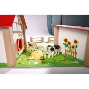 Ferma din lemn Eichhorn 51x36x17 cm cu 20 accesorii - Img 5