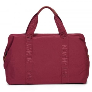 Geanta de infasat Childhome Mommy Bag Signature Urban Burgundy