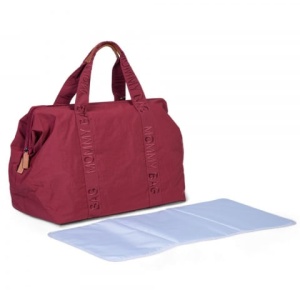 Geanta de infasat Childhome Mommy Bag Signature Urban Burgundy - Img 2