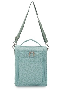 Geantă pentru scutece și accesorii bebe, SnapPack, Carry Bliss, verde leo print - Img 2