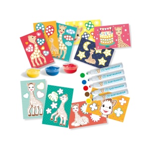 Girafa Sophie - Coloreaza si picteaza - Img 2