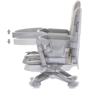 Inaltator scaun de masa Chipolino Lollipop ash grey - Img 4