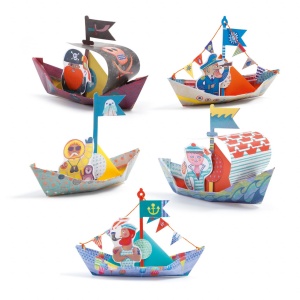Joc creativ origami Construim barcute, Djeco - Img 3