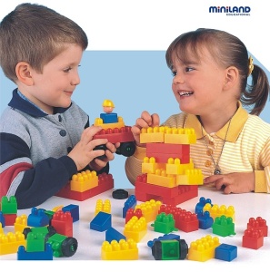 Joc de constructii Caramizi Miniland 300 buc - Img 2