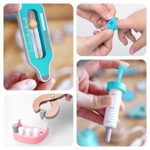 Joc de rol Trusa completa de doctor, turcoaz, UMU Toys - Img 4