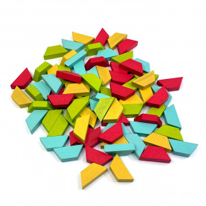 Joc educativ tip mozaic cu forme trapezoidale, Natura - Img 3
