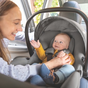 Joie - Scoica auto i-Snug 2 cu tetiera reglabila, 40-75 cm, Fern, testata ADAC si certificata R129 - Img 4