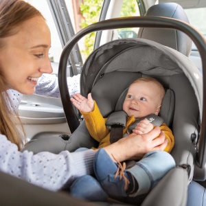 Joie - Scoica auto i-Snug 2 cu tetiera reglabila, 40-75 cm, Quartz, testata ADAC si certificata R129 - Img 3