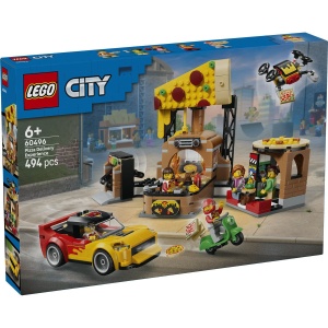 LEGO CITY EXPERIENA LIVRARII DE PIZZA CU VEHICULE 60496 - Img 1