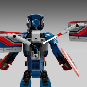 LEGO SUPER HEROES FIGURINA DE CONSTRUCTIE CAPITANUL AMERICA 76296