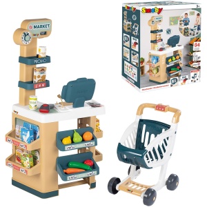 Magazin pentru copii Smoby Market cu 34 accesorii - Img 7