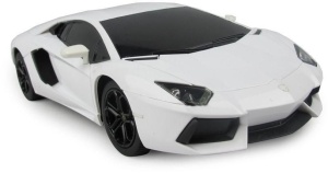 MASINA CU TELECOMANDA LAMBORGHINI AVENTADOR ALB CU SCARA 1 LA 24 - Img 7