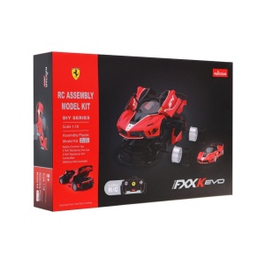 MASINUTA CONSTRUIBILA CU TELECOMANDA FERRARI FXXK EVO SCARA 1 LA 18