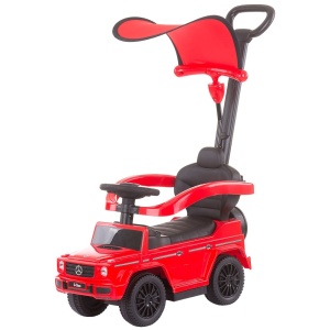 Masinuta de impins Chipolino Mercedes G350 red cu maner si copertina - Img 1