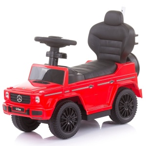 Masinuta de impins Chipolino Mercedes G350 red cu maner si copertina - Img 4