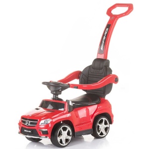 Masinuta de impins cu copertina Chipolino Mercedes Benz GL63 AMG red - Img 3