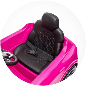 Masinuta electrica Chipolino Audi RS Q8 cu scaun din piele si roti EVA pink - Img 4