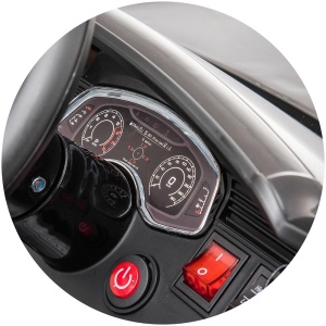 Masinuta electrica Chipolino Audi RS Q8 cu scaun din piele si roti EVA black - Img 8