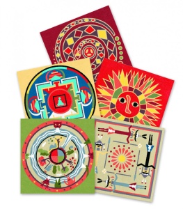 Nisip colorat Djeco Mandala continente - Img 2