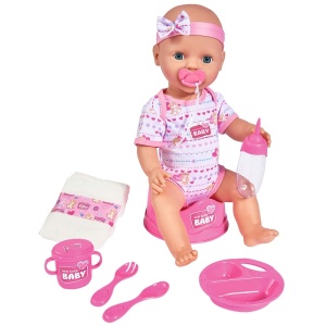 Papusa Simba New Born Baby, Baby Doll 43 cm cu accesorii - Img 1
