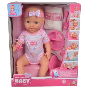 Papusa Simba New Born Baby, Baby Doll 43 cm cu accesorii - Img 10