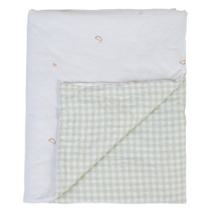 Paturica Childhome Jerse 80x100 cm Jerse Muselina Verde
