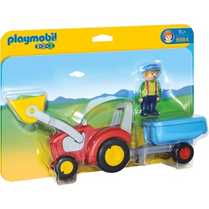 Playmobil - 1.2.3 Tractor Cu Remorca - Img 2