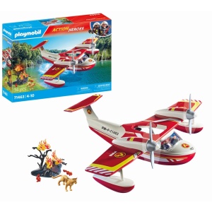 Playmobil-AVION ANTINCENDIU CU FUNCTIE DE STINGERE - Img 14